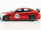 Alfa Romeo Giulia GTAm #99 bouwjaar 2020 alfa rood / Wit 1:18 Bburago