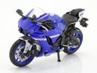 Yamaha YZF-R1 Bouwjaar 2021 blauw / zwart 1:12 Maisto