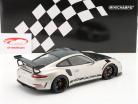 Porsche 911 (991 II) GT3 RS Weissach pakke 2019 sølv / sort 1:18 Minichamps