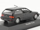 Honda Civic ano de construção 1990 Preto 1:43 Minichamps