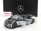 Mercedes-Benz EQS (V297) 2022 Com leve obsidiana preta / prata de alta tecnologia 1:18 NZG