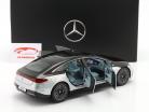 Mercedes-Benz EQS (V297) 2022 mit Licht obsidianschwarz / hightechsilber 1:18 NZG