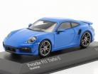 Porsche 911 (992) Turbo S Sport Design 2021 tiburon azul 1:43 Minichamps
