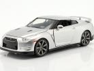 Brian's Nissan GT-R R35 Fast and Furious 6 (2013) silber 1:24 Jada Toys