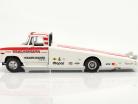 Dodge D-300 Ramp Truck Ramcharger year 1970 white / red 1:18 GMP