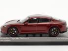 Porsche Taycan Turbo S Baujahr 2019 cherry metallic 1:43 Minichamps