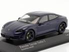 Porsche Taycan Turbo S Byggeår 2019 ensian blå metallisk 1:43 Minichamps