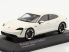 Porsche Taycan Turbo S year 2019 carrara white metallic 1:43 Minichamps