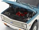 Chevrolet K5 Blazer Offroad Version year 1972 white / blue 1:18 GMP
