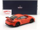 Porsche 911 (992) GT3 ano de construção 2021 lava laranja 1:18 Norev