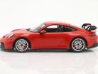 Porsche 911 (992) GT3 2021 guardias rojo / plata llantas 1:18 Minichamps