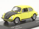 Volkswagen VW 甲虫 1303 S 建设年份 1973 黄黑色 赛车手 1:43 Minichamps