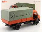 Mercedes-Benz L911 Kurzhauber camión de plataforma naranja 1:18 Schuco