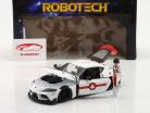 Toyota Supra 2020 mit Figur Rick Hunter TV-Serie Robotech 1:24 Jada Toys