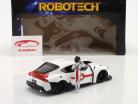 Toyota Supra 2020 med figur Rick Hunter TV serier Robotech 1:24 Jada Toys