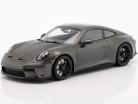 Porsche 911 (992) GT3 Touring 2022 агат серый металлический / черный диски 1:18 Minichamps