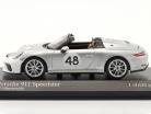Porsche 911 Speedster #48 Heritage pacchetto 2019 argento metallico 1:43 Minichamps