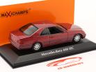 Mercedes-Benz 600 SEC Coupe Baujahr 1992 rot metallic 1:43 Minichamps