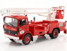 Renault VI JP 11 brandweer met reddingsmand rood / Wit 1:43 Altaya