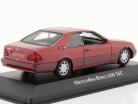 Mercedes-Benz 600 SEC Coupe Année de construction 1992 rouge métallique 1:43 Minichamps