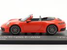 Porsche 911 (992) Carrera 4S コンバーチブル 建設年 2019 溶岩 オレンジ 1:43 Minichamps