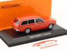 Opel Kadett C Caravan Byggeår 1978 Orange rød 1:43 Minichamps