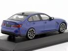 BMW M3 Competition Coupe (G80) Año de construcción 2020 estera azul metálico 1:43 Minichamps