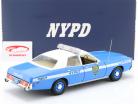 Dodge Monaco NYPD 1978 blauw / wit 1:18 Greenlight