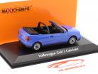 Volkswagen VW Golf III cabriolet Byggeår 1997 blå 1:43 Minichamps