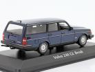 Volvo 240 GL Break Année de construction 1986 bleu foncé métallique 1:43 Minichamps
