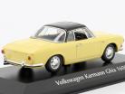 Volkswagen VW Karmann Ghia 1600 Baujahr 1966 gelb / schwarz 1:43 Minichamps