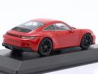 Porsche 911 (992) GT3 Touring 2021 indisk rød / sort fælge 1:43 Minichamps