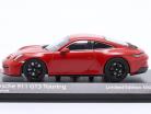 Porsche 911 (992) GT3 Touring 2021 индийский красный / черный автомобильные диски 1:43 Minichamps