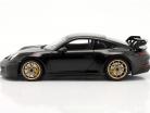 Porsche 911 (992) GT3 2021 черный / диски Aurum 1:18 Minichamps