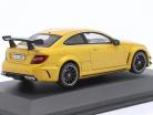 Mercedes-Benz AMG C63 Coupe Black Series year 2012 solar beam yellow 1:43 Solido