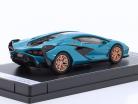 Lamborghini Sian FKP 37 Baujahr 2019 uranus blau 1:64 Kinsmart