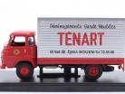 Renault SG 4 MB 59 furgoneta Tenart Año de construcción 1968 rojo / plata 1:43 Hachette