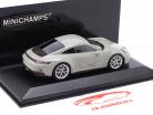 Porsche 911 (992) GT3 гастроли 2021 мел / серебро автомобильные диски 1:43 Minichamps