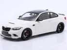 BMW M2 CS (F87) year 2020 white / black rims 1:18 Minichamps