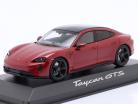 Porsche Taycan GTS Baujahr 2022 karminrot 1:43 Minichamps