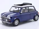 Mini Cooper com teto solar azul metálico / branco RHD 1:12 KK-Scale