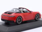 Porsche 911 (992) Targa 4 GTS ano de construção 2022 guardas vermelho 1:43 Minichamps