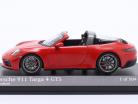 Porsche 911 (992) Targa 4 GTS Bouwjaar 2022 bewakers rood 1:43 Minichamps