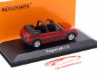 Peugeot 205 CTI convertible Año de construcción 1990 rojo 1:43 Minichamps