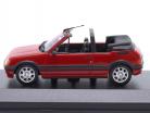 Peugeot 205 CTI cabriolet Bouwjaar 1990 rood 1:43 Minichamps