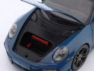 Porsche 911 (992) Turbo S Sport Design year 2021 Oslo blue 1:18 Minichamps