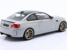 BMW M2 CS (F87) 2020 prata metálico / dourado aros 1:18 Minichamps