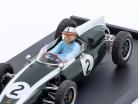 Bruce McLaren Cooper T53 #2 Britânico GP Fórmula 1 1960 com figura do motorista 1:43 Brumm