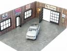 Diorama-Bausatz Werkstatt im Holzdesign für Modellautos 1:43 Dioramatoys 