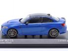 BMW M2 CS (F87) 2020 Azzurro di Misano metallico / d'oro cerchi 1:43 Minichamps